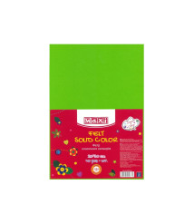 Fetru, 20x30cm, 180g/m2, verde neon, 10 foi, MAXI